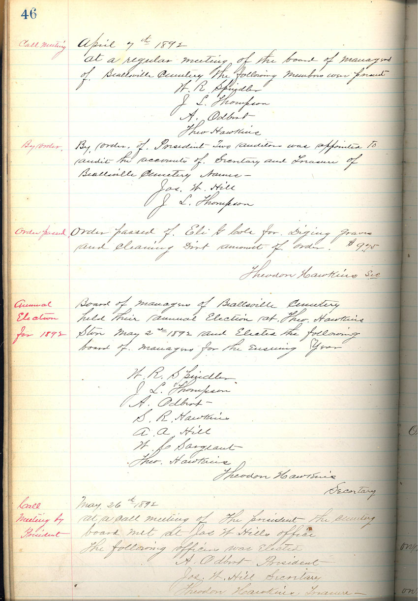 minute book